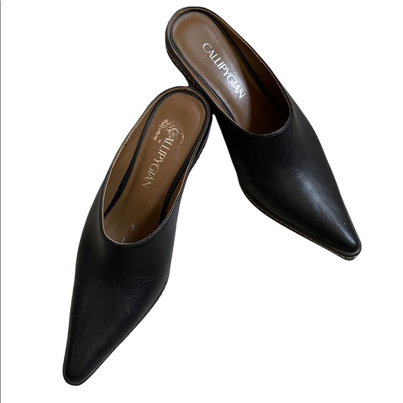 CALLIPYGIAN Opening Ceremony Leather Mule In Black - Picture 3 of 14